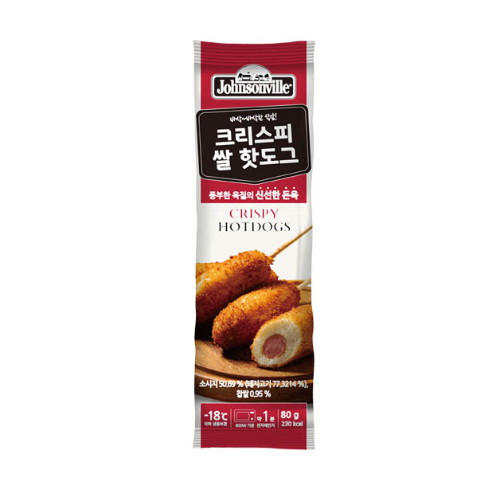 쟌슨빌 크리스피 쌀 핫도그 80g [1개]