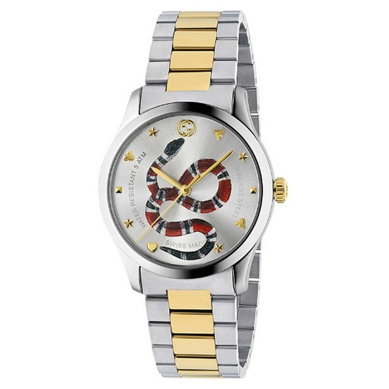 구찌 남녀공용 킹 스네이크 시계_YA1264075