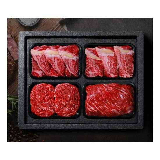 동횡성농협 농협횡성한우 어사품 1등급 구이모듬정육세트 4호 1.6kg