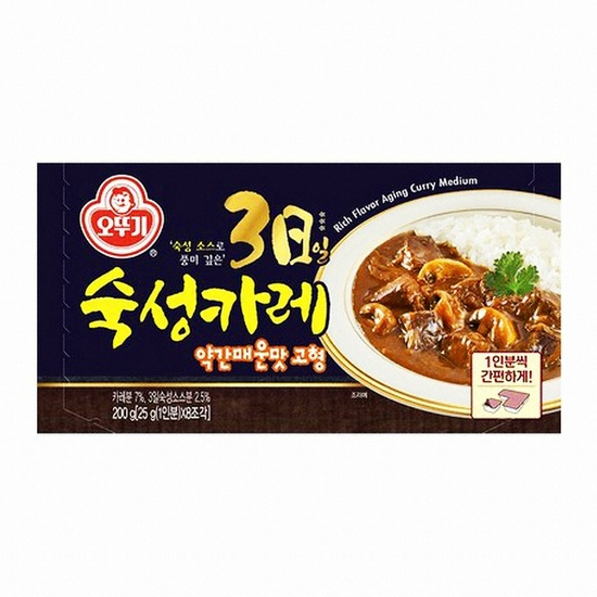 오뚜기  3일 숙성카레 약간매운맛 고형 200g