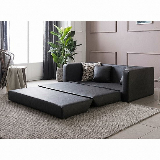 삼익가구 루미 접이식 가죽 소파베드 3인용