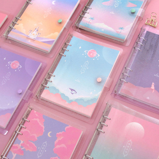 세컨드맨션  A5 6공 트윙클 문라이트 다이어리