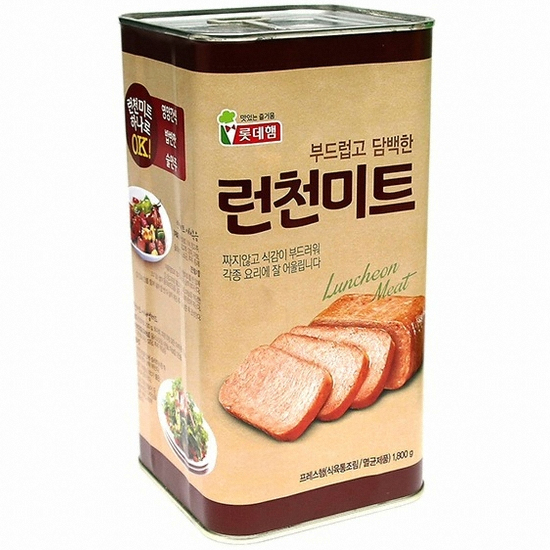 롯데푸드 롯데햄 부드럽고 담백한 런천미트 1.8kg