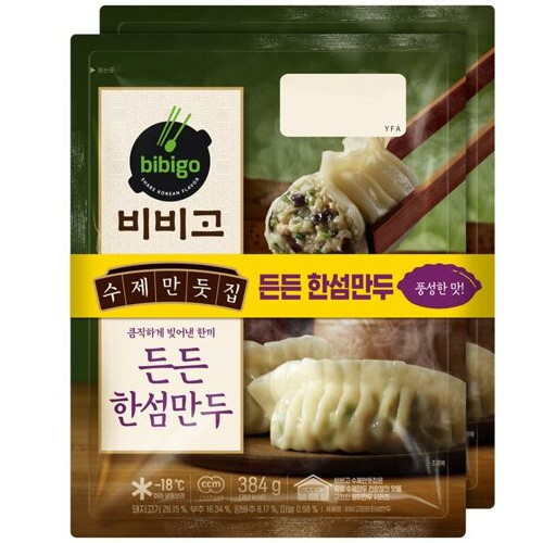 CJ제일제당 비비고 든든 한섬만두 384g