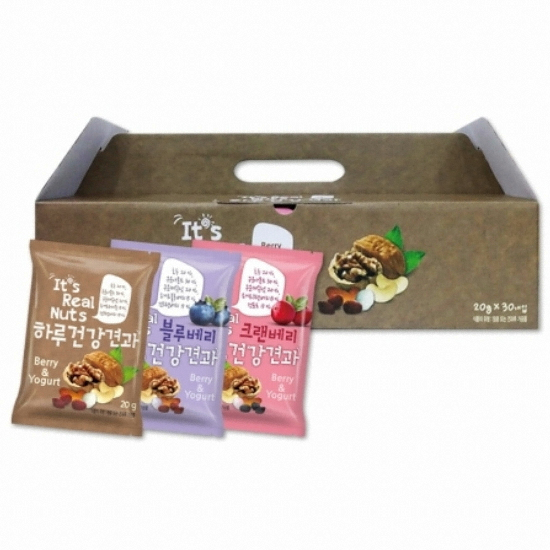 맑은농산 잇츠리얼넛츠 하루건강견과 요거트 혼합세트 20g 30개입