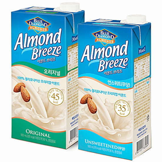 매일유업 블루다이아몬드 아몬드 브리즈 오리지널 950ml + 언스위트 950ml