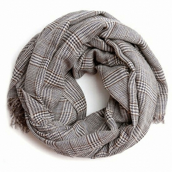 놈 체크 맨즈 스카프 NS18MS1291