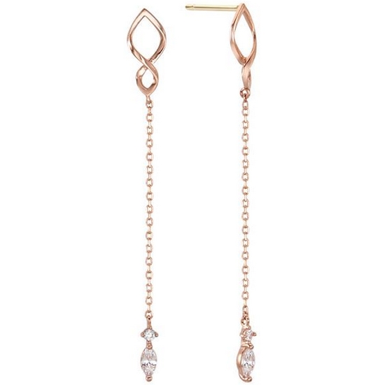 가이거  14K 로이드 티어 스톤 Gold 귀걸이 LPSK1006G