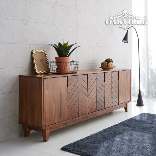 오크빌 바움 원목 높은 거실장 2000