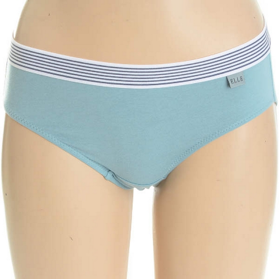 엘르이너웨어 여성 민트 아웃밴드 면스판삼각팬티_EPP0182