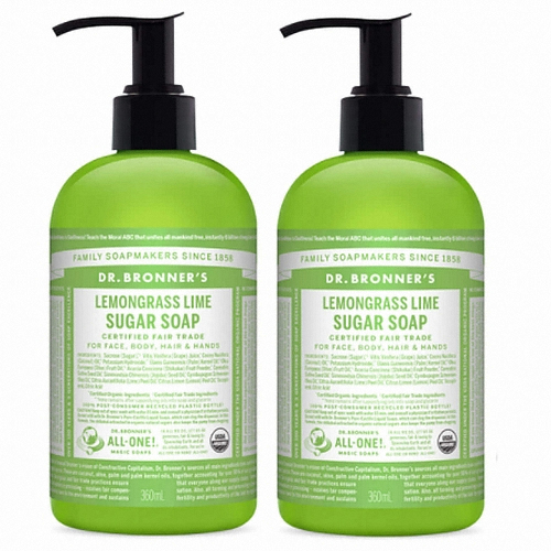 닥터브로너스 레몬그래스 라임 슈가솝 360ml