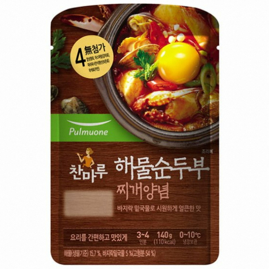 풀무원 해물 순두부 찌개양념 140g
