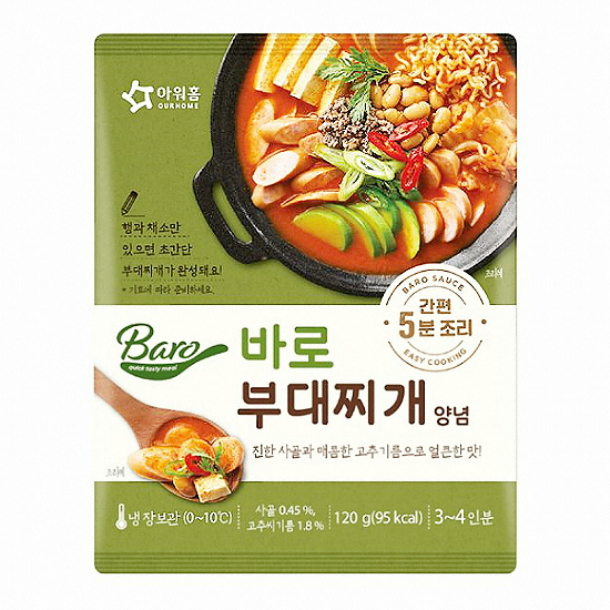 아워홈 바로 부대찌개양념 120g