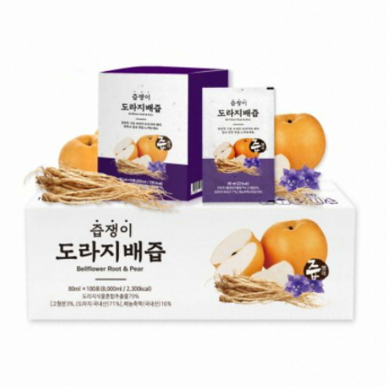 케이에프한국자연농산 즙쟁이 도라지배즙 80ml 100포