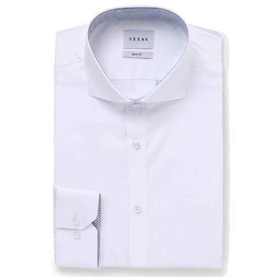 예작 긴소매 트윌와이드 슬림핏셔츠_YJ9SBS107WH