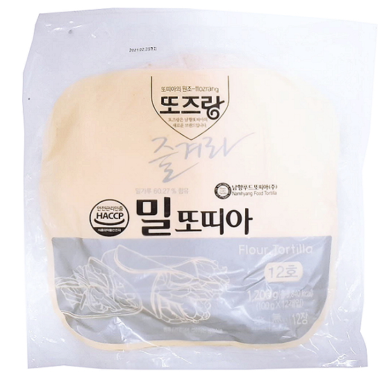 남향또즈랑12in치흰색또띠아 1.2kg
