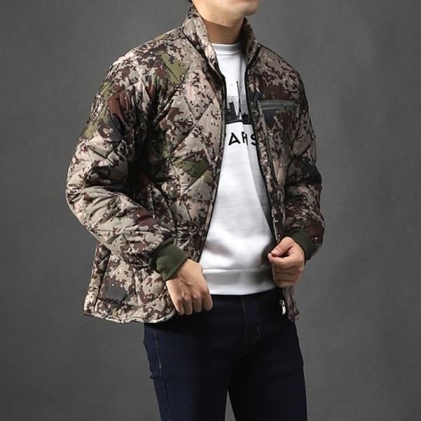 후앙스 다이아퀄팅 하이넥카라 디지털 깔깔이_SDPD7159