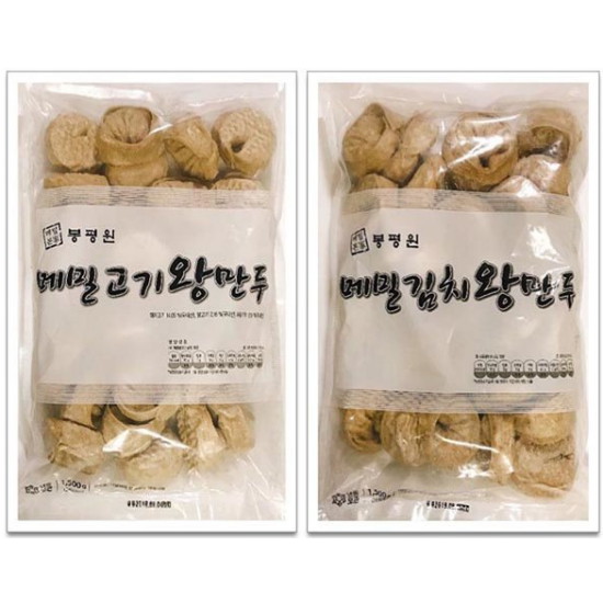 푸드천국 봉평 2종메밀 왕만두1.5kgx 봉 - 에누리 가격비교