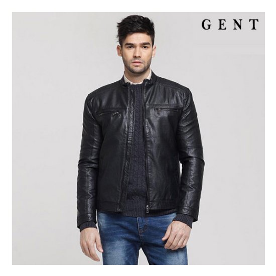 겐트옴므 남성 스티치 투포켓 라이더 자켓_GOJ8303C