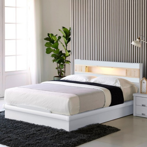 동서가구 세렌 편백선반 LED침대 Q