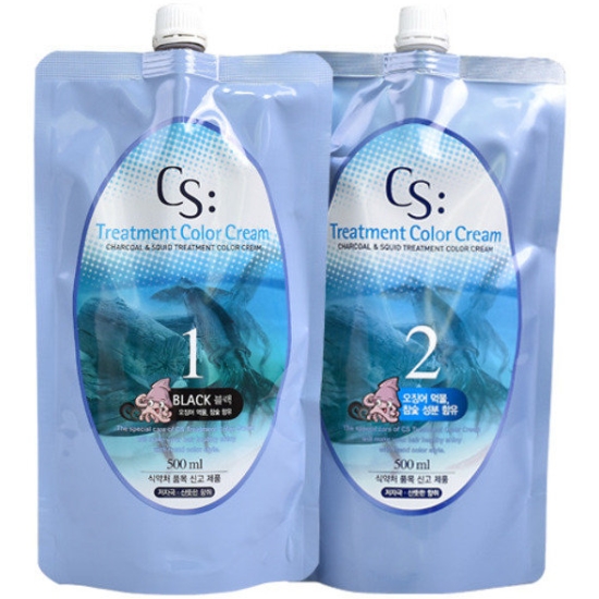코스모스 CS 트리트먼트 오징어먹물 1,2제 500ml