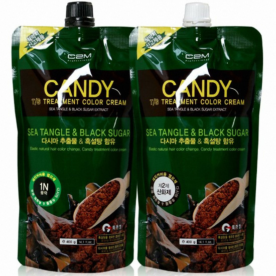 C2M 캔디 티에스 염색약 트리트먼트 칼라 크림