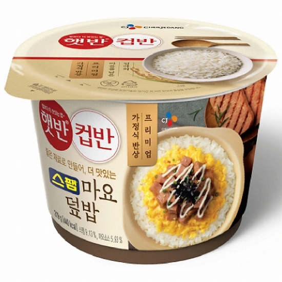 CJ제일제당  햇반 컵반 스팸 마요 덮밥 219g