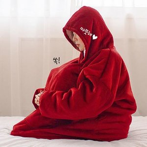 바나나빌딩 방콕 집순이 후드 담요