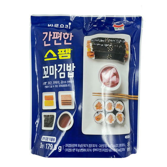 일미농수산 일가집 바로요리 스팸꼬마김밥 세트 179.5g