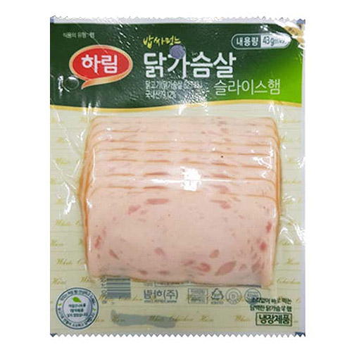 하림  밥싸먹는 닭가슴살 슬라이스 43g