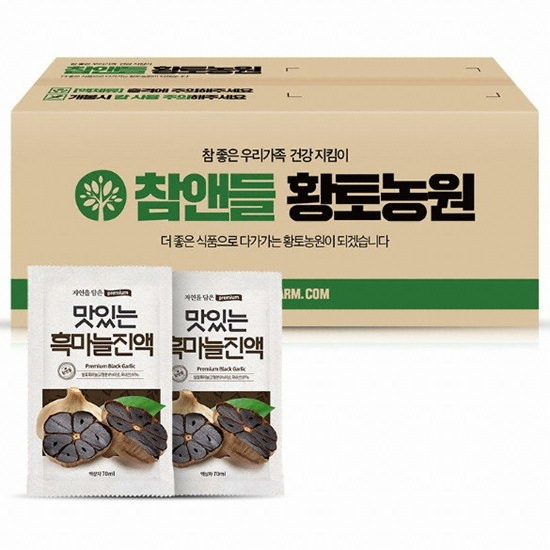 참앤들황토농원 맛있는 흑마늘진액 70ml 100포