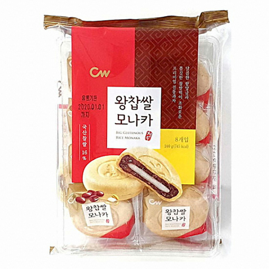 청우식품 왕찹쌀 모나카 240g [12개] - 에누리 가격비교