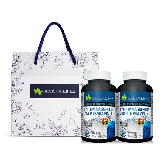 메이플트리 칼슘마그네슘 90정 2개입 선물세트
