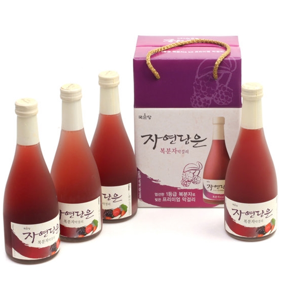 국순당 고창명주 자연담은 복분자 막걸리 360ml [4개] - 에누리 가격비교