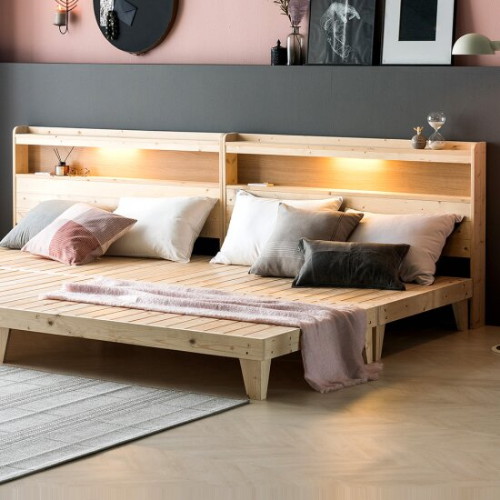 아씨방 마루 LED 패밀리침대 SS+SS