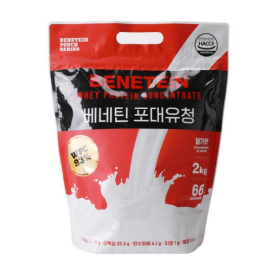 바이오셀 베네틴 포대유청 WPC 딸기맛 헬스 단백질 보충제 프로틴