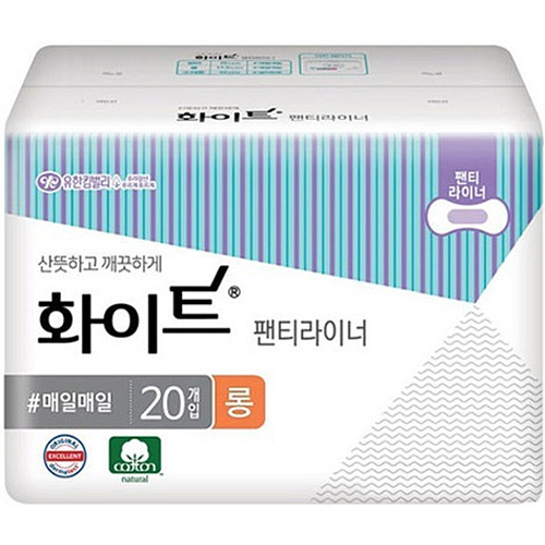 화이트 뉴 데일리 산뜻 라이너 롱 20개