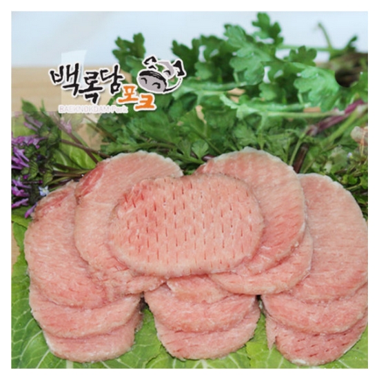 백록담포크 제주흑돈 등심500g x 6팩 돈가스용 - 에누리 가격비교