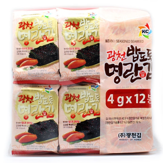 광천김  광천 밥도둑 명란알김 4g