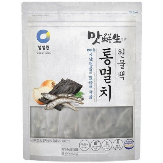 청정원 맛선생 통멸치 원물팩 75g(15gx5입)
