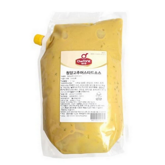 쉐프원 청양고추 머스타드소스 2kg /태성푸드