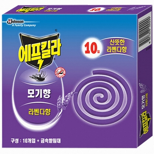 에프킬라 모기향 라벤다향 10개입
