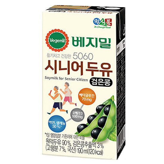정식품 베지밀 5060 시니어 두유 190ml