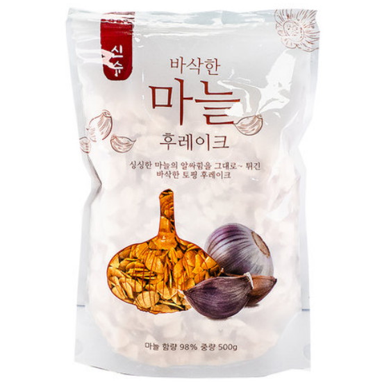 코우 마늘 튀김 슬라이스 칩 갈릭 후레이크 500g