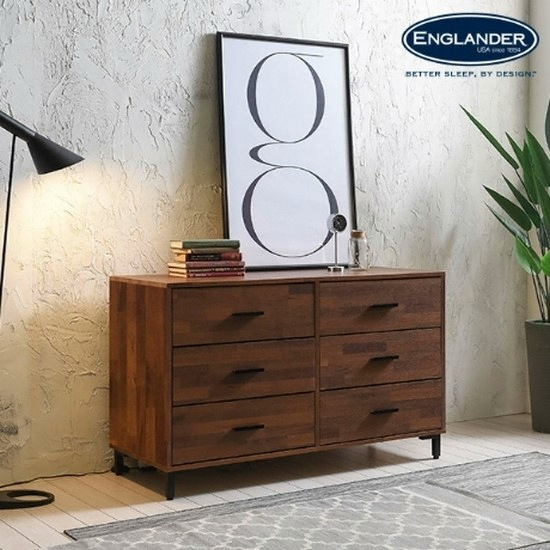 잉글랜더 패런트 멀바우 3단 서랍장 1200