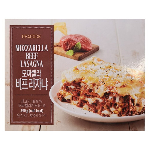 이마트 피코크 모짜렐라 비프라자냐 350g