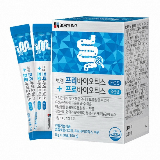 보령컨슈머헬스케어 프리바이오틱스 프로바이오틱스 유산균 5g 30포