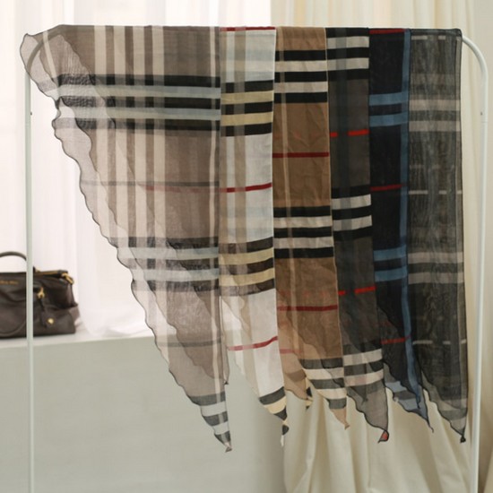 웬디즈갤러리 체크 삼각 머플러_QMP001