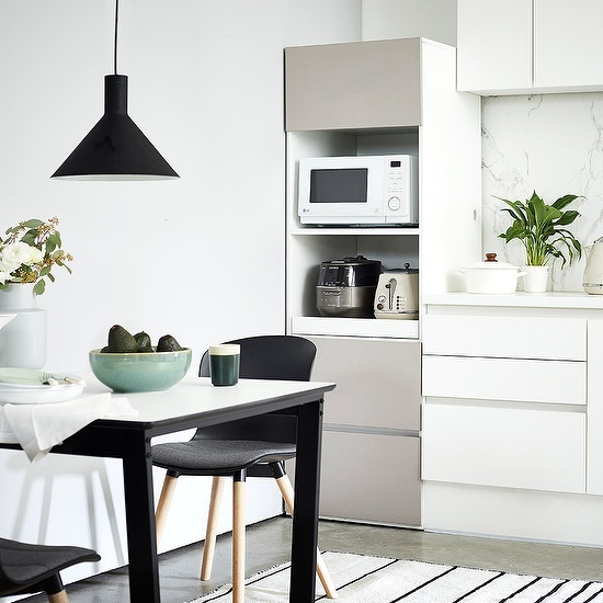 한샘 키친온 수납형 높은장 렌지대