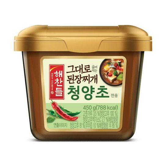 해찬들 그대로 끓여먹는 청양초 된장찌개 양념 450g